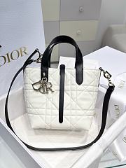 Dior Small Toujours Vertical Tote Bag Latte black 18.5x18.5x12cm - 1