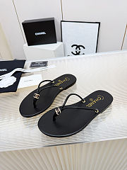 Chanel Black flip flop  - 3