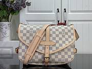 Louis Vuitton Saumur PM white Damier Shoulder Bag 28x11x20cm - 1