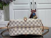 Louis Vuitton Saumur PM white Damier Shoulder Bag 28x11x20cm - 2
