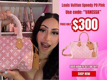 Louis Vuitton Speedy P9 Pink Bag 25x15x15cm