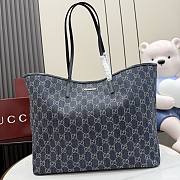 Gucci Tribeca large tote bag denim blue 38x29.5x13cm - 1