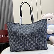 Gucci Tribeca large tote bag denim blue 38x29.5x13cm - 3