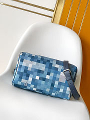 Louis Vuitton Speedy 30 Bandoulière Indigo Blue 34x22x19cm - 3