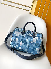Louis Vuitton Speedy 30 Bandoulière Indigo Blue 34x22x19cm - 2