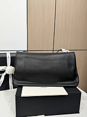 Chanel 26S Flap Bag MAXI black silver caviar 38.5x26x11cm - 4