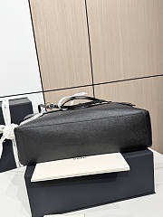 Chanel 26S Flap Bag MAXI black silver caviar 38.5x26x11cm - 3