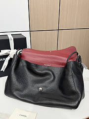 Chanel 26S Flap Bag MAXI black silver caviar 38.5x26x11cm - 2