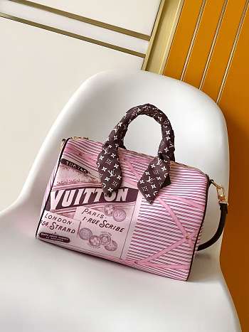 Louis Vuitton Speedy Soft 30 Beige/Pink 30x21x17cm
