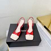Chanel Slingback Red Heel 9cm - 1