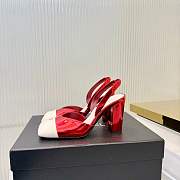 Chanel Slingback Red Heel 9cm - 3
