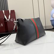 Gucci Web Trademark medium pouch black 26.5x15.5x10.5cm - 4