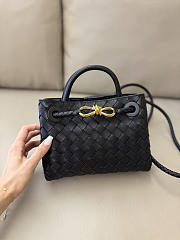Bottega Veneta Mini Andiamo Black 20x9x15cm - 1