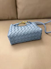 Bottega Veneta Mini Andiamo Blue 20x9x15cm - 5