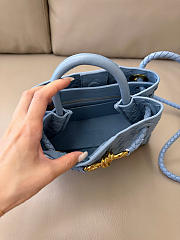 Bottega Veneta Mini Andiamo Blue 20x9x15cm - 4