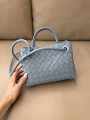 Bottega Veneta Mini Andiamo Blue 20x9x15cm - 2
