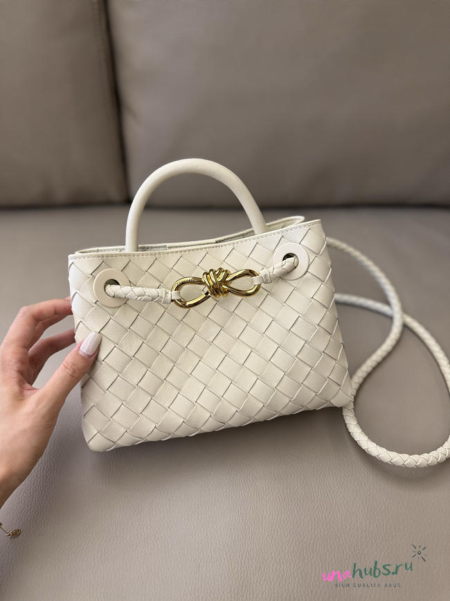 Bottega Veneta Mini Andiamo white 20x9x15cm - 1