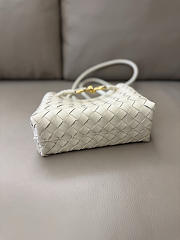 Bottega Veneta Mini Andiamo white 20x9x15cm - 4