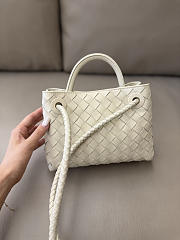 Bottega Veneta Mini Andiamo white 20x9x15cm - 3