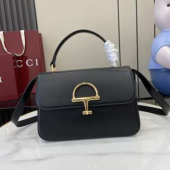 Gucci Siena medium top handle bag black 25.5x16x9cm