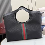 Gucci Giglio large tote bag black 60x47x16cm - Unahubs - 4