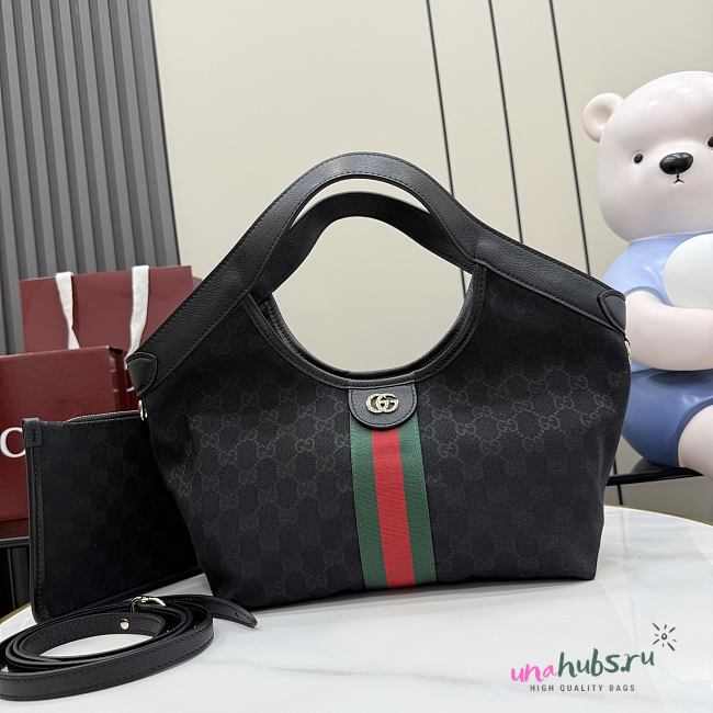 Gucci Giglio Small Tote Bag black 25x20x15cm - Unahubs - 1