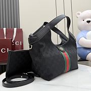 Gucci Giglio Small Tote Bag black 25x20x15cm - Unahubs - 5
