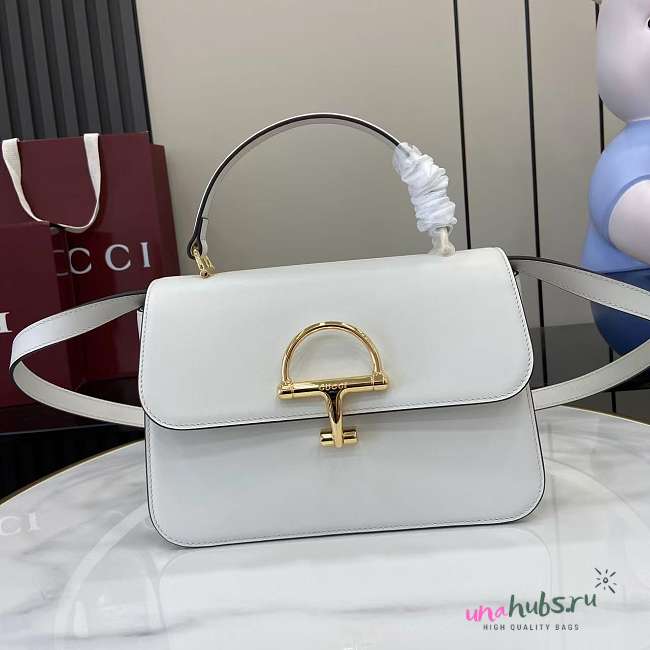 Gucci Siena medium top handle bag white 25.5x16x9cm - 1
