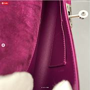 Hermes Kelly Cut silver suede 31x13x2.5cm - 4