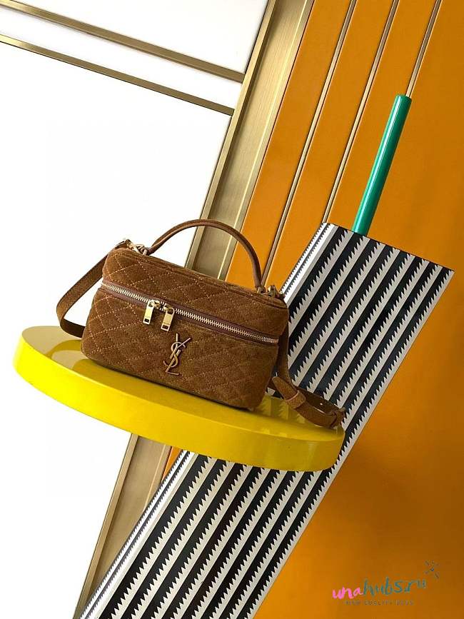 YSL Gaby vanity in suede 18x11x6.5cm - 1