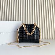 Stella Mccartney Falabella Leather Tote - Black 25x26x10cm - 1