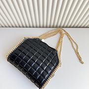 Stella Mccartney Falabella Leather Tote - Black 25x26x10cm - 5