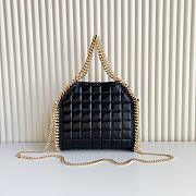 Stella Mccartney Falabella Leather Tote - Black 25x26x10cm - 3