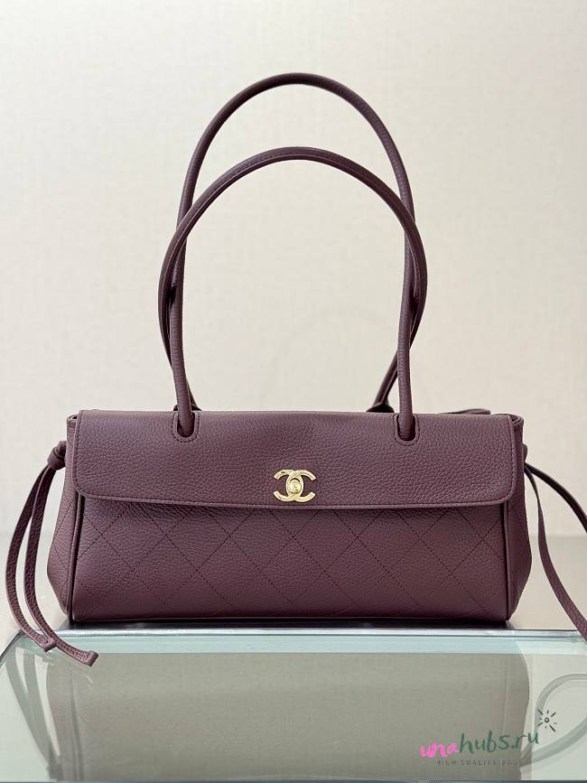 Chanel 26s Shopping bag burgundy caviar 30.5x15x11.5cm - Unahubs - 1