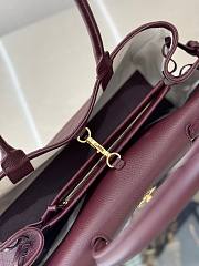 Chanel 26s Shopping bag burgundy caviar 30.5x15x11.5cm - Unahubs - 3
