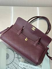 Chanel 26s Shopping bag burgundy caviar 30.5x15x11.5cm - Unahubs - 2
