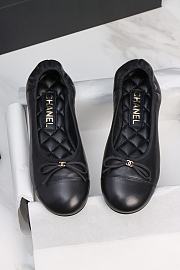 Chanel Ballet Flats Lambskin Black - 1