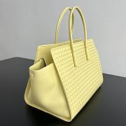 Bottega Veneta Barbara leather tote yellow 37x27x24cm - Unahubs - 5