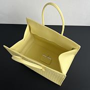 Bottega Veneta Barbara leather tote yellow 37x27x24cm - Unahubs - 4