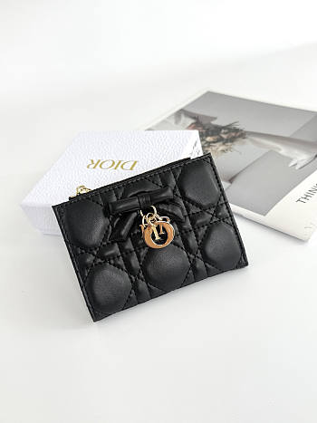 Dior Wallet Black 11.5x9x2cm