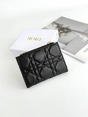 Dior Wallet Black 11.5x9x2cm - 3