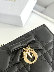 Dior Wallet Black 11.5x9x2cm - 2