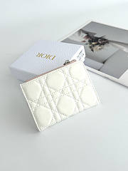 Dior Wallet White Pink 11.5x9x2cm - 3