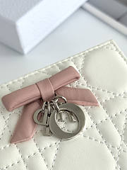 Dior Wallet White Pink 11.5x9x2cm - 2