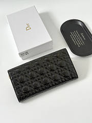 Dior Chain Wallet Black Patent 19x10.5x3.5cm - 4