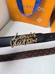 Louis Vuitton Script 30mm Belt  - 4