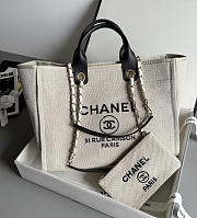 Chanel Shopping Tote Bag Canvas 38cm - 1
