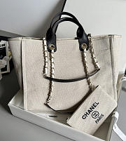 Chanel Shopping Tote Bag Canvas 38cm - 4