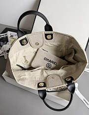 Chanel Shopping Tote Bag Canvas 38cm - 3