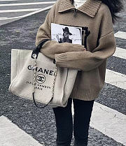 Chanel Shopping Tote Bag Canvas 38cm - 2